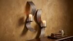 Stark Mirrored Wall Art with convex center mirror