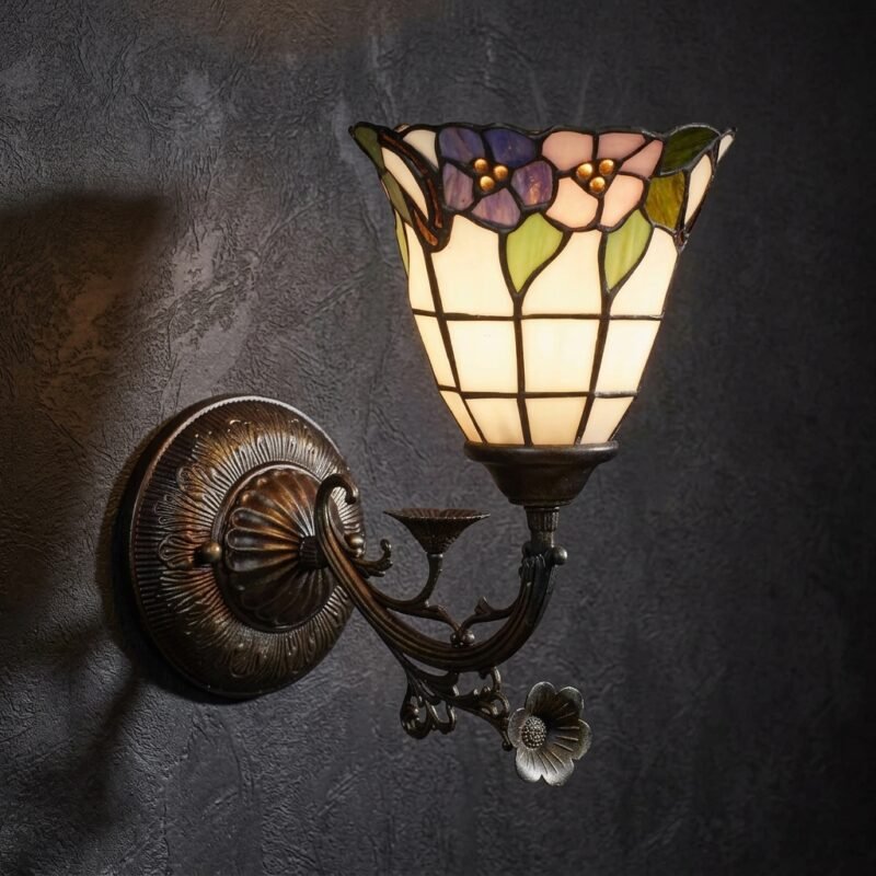 Blossom Stained Glass Sconce